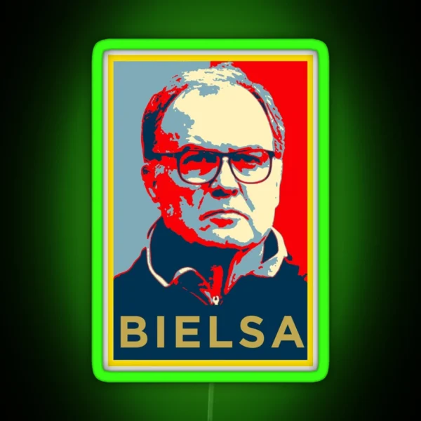 Marcelo Bielsa Artwork Gift Halloween Day Thanksgiving RGB Neon Sign