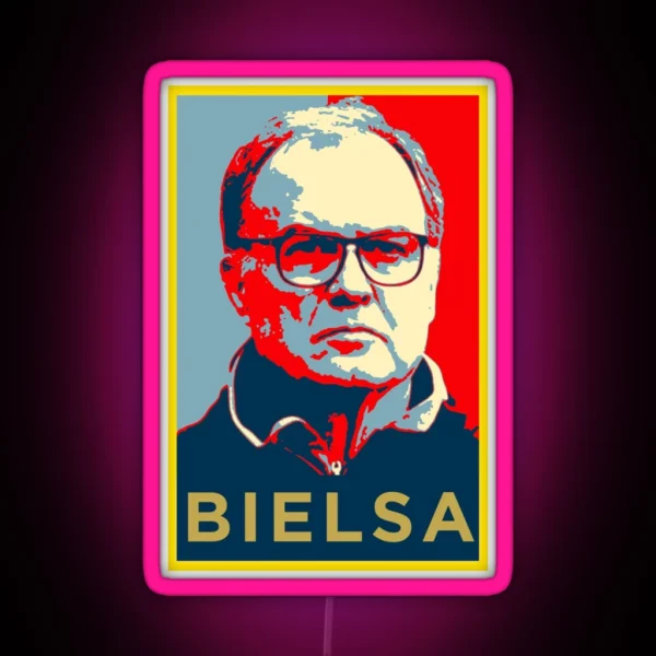 Marcelo Bielsa Artwork Gift Halloween Day Thanksgiving RGB Neon Sign