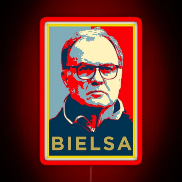 Marcelo Bielsa Artwork Gift Halloween Day Thanksgiving RGB Neon Sign