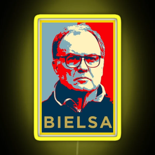 Marcelo Bielsa Artwork Gift Halloween Day Thanksgiving RGB Neon Sign