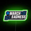 March Madness Basketball Inspired LED Neon Sign with RGB Colors