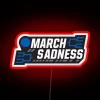 Add nostalgic NCAA tournament flair with this colorful LED sign.