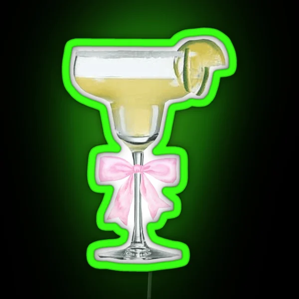 Margarita Cocktail Coquette RGB Neon Sign