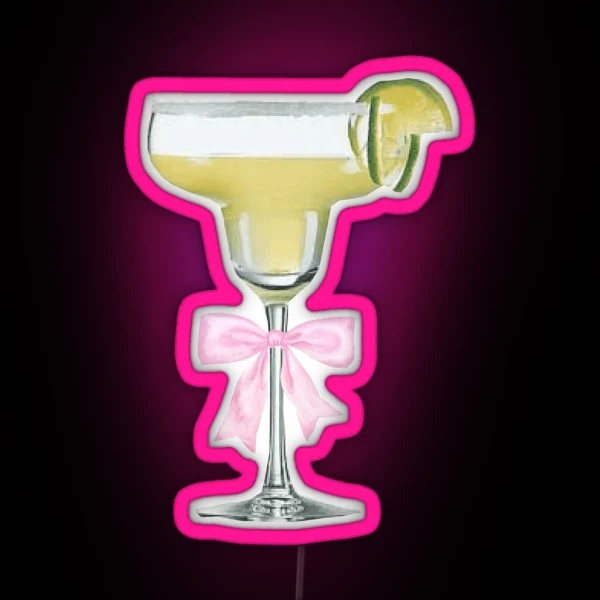 Margarita Cocktail Coquette RGB Neon Sign