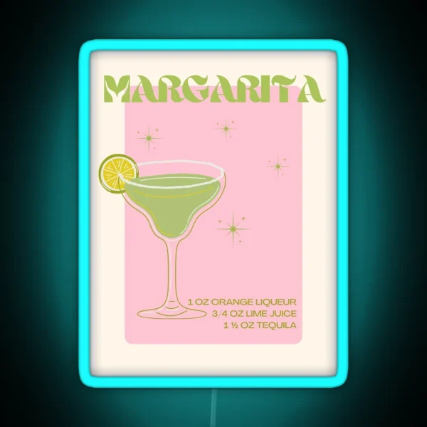 Margarita Cocktail RGB Neon Sign
