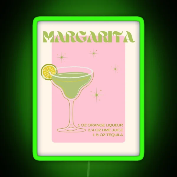 Margarita Cocktail RGB Neon Sign