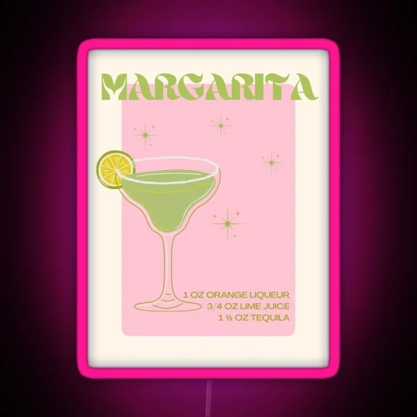 Margarita Cocktail RGB Neon Sign