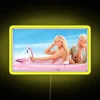 Margot Robbie and Ryan Gosling's iconic LA neon signage exterior decoration