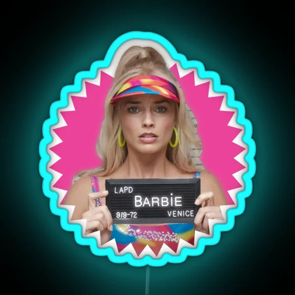 Margot Robbie Barbie 2023 RGB Neon Sign