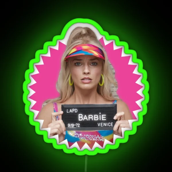 Margot Robbie Barbie 2023 RGB Neon Sign