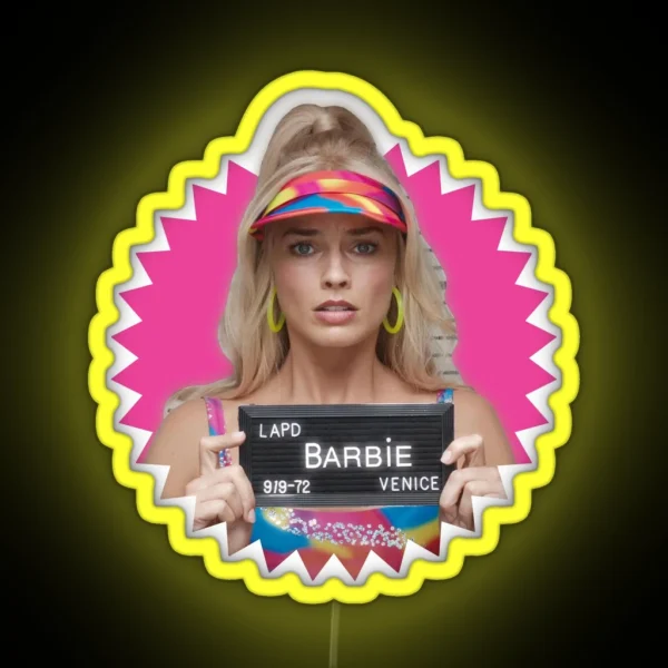 Margot Robbie Barbie 2023 RGB Neon Sign