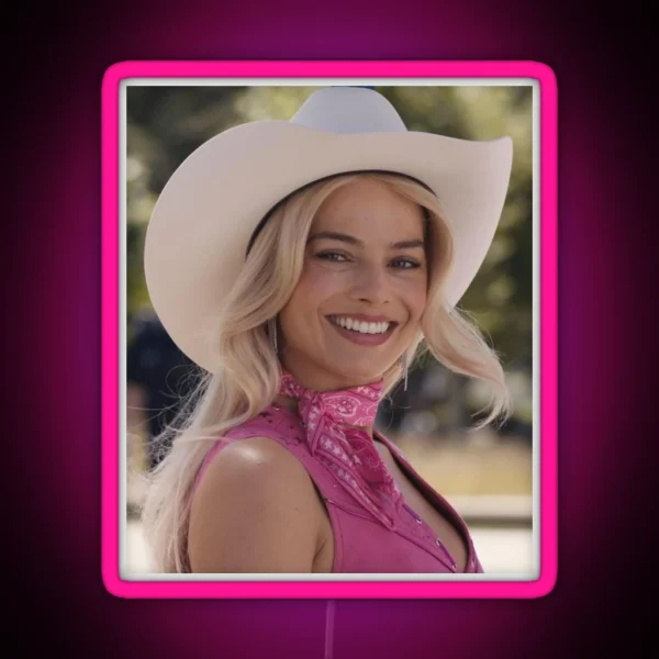 Margot Robbie RGB Neon Sign