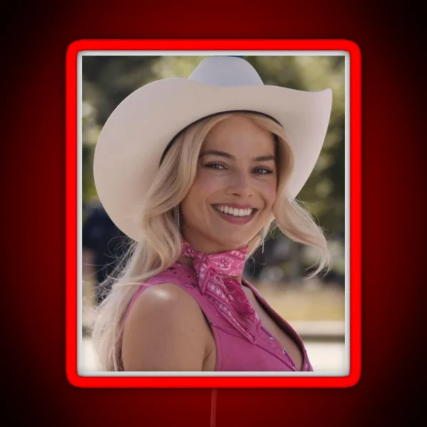 Margot Robbie RGB Neon Sign