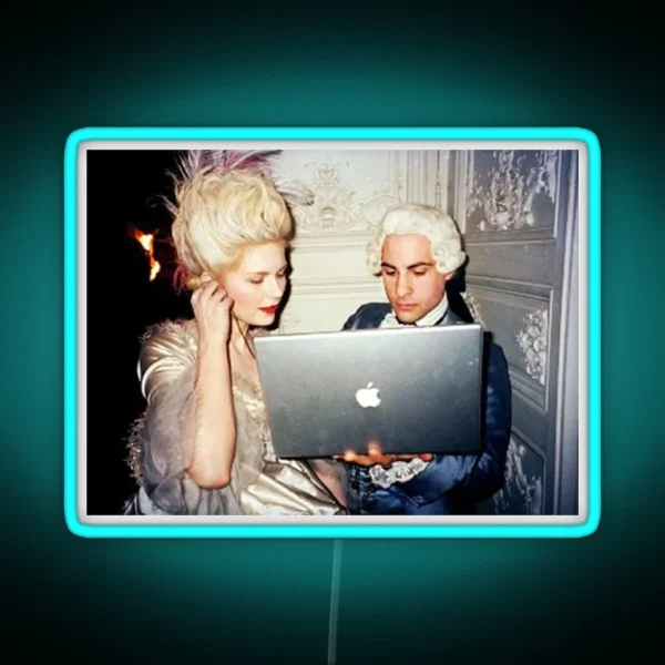 Marie Antoinette On Macbook Led RGB Neon Sign