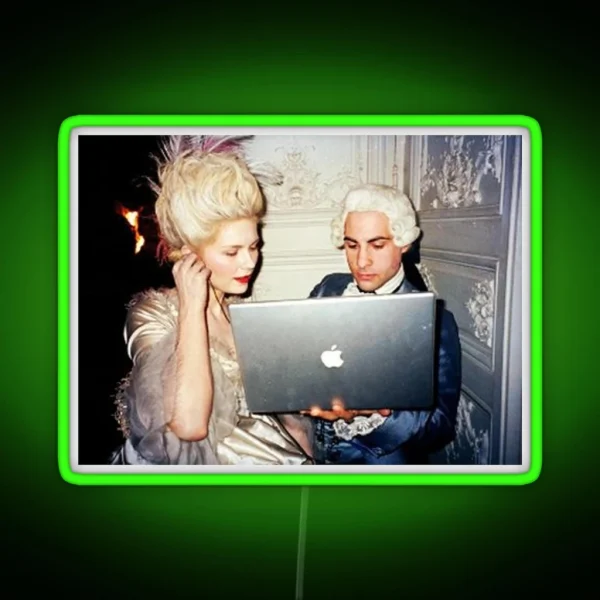 Marie Antoinette On Macbook Led RGB Neon Sign