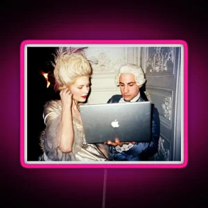 Marie Antoinette On Macbook Led RGB Neon Sign