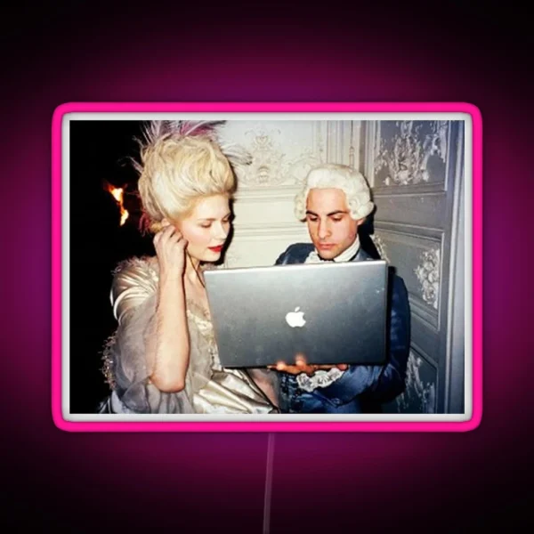 Marie Antoinette On Macbook Led RGB Neon Sign