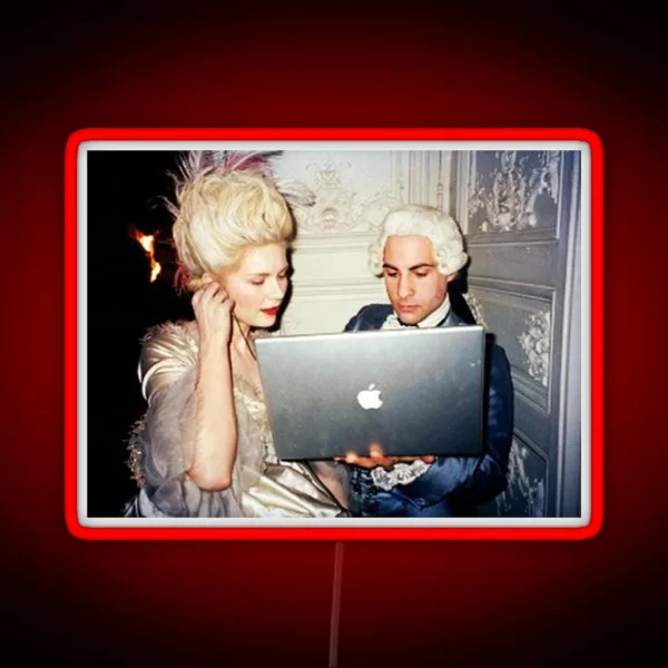 Marie Antoinette On Macbook Led RGB Neon Sign