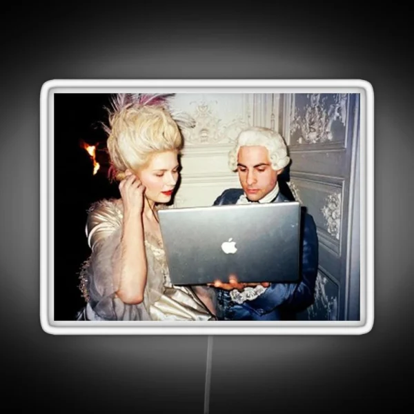Marie Antoinette On Macbook Led RGB Neon Sign