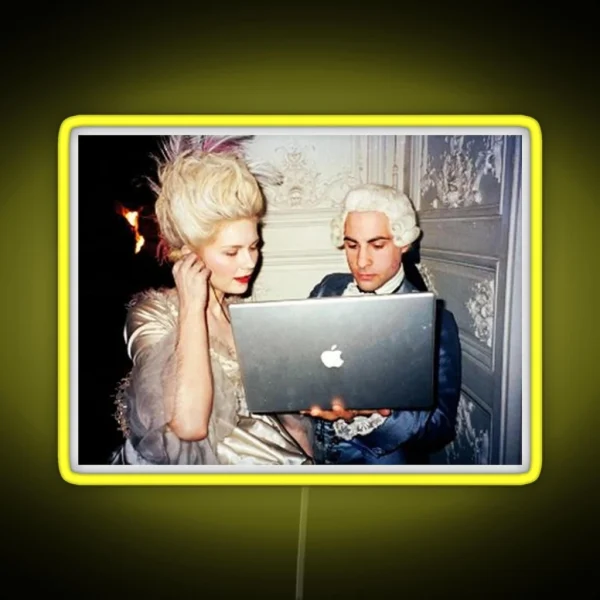 Marie Antoinette On Macbook Led RGB Neon Sign
