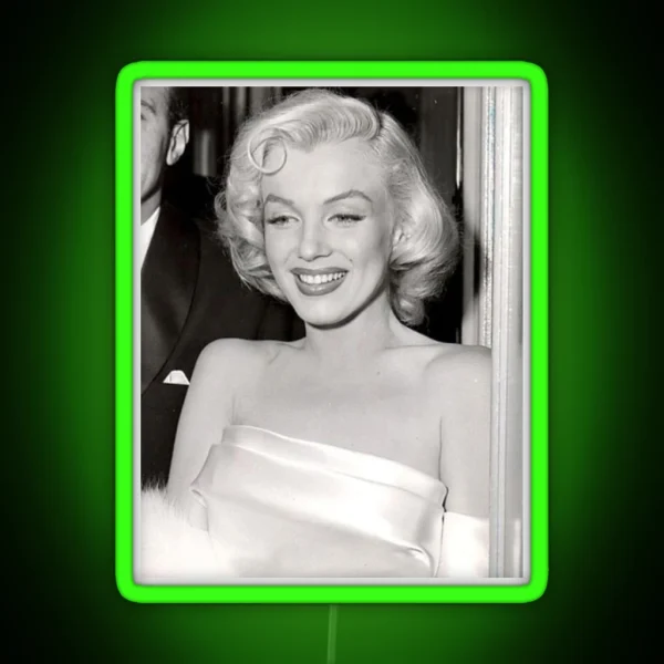 Marilyn Monore Picture RGB Neon Sign