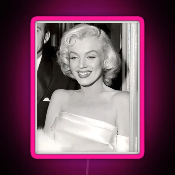 Marilyn Monore Picture RGB Neon Sign