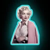 Neon pink glow Pretty in Pink inspired Marilyn Monroe nostalgia led