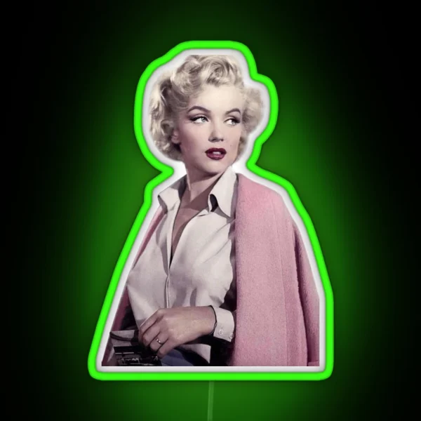 Marilyn Monroe Pretty In Pink Led RGB Neon Sign