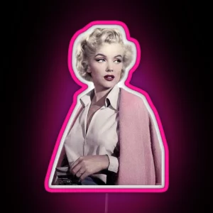 Marilyn Monroe Pretty In Pink Led RGB Neon Sign