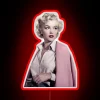 Classic Hollywood glamour meets vibrant neon with Pretty in Pink quote