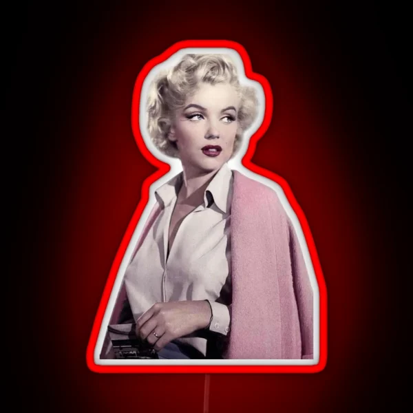 Marilyn Monroe Pretty In Pink Led RGB Neon Sign