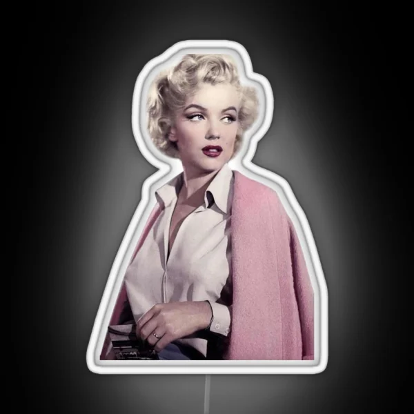 Marilyn Monroe Pretty In Pink Led RGB Neon Sign