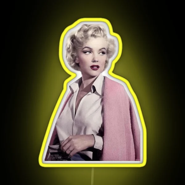 Marilyn Monroe Pretty In Pink Led RGB Neon Sign
