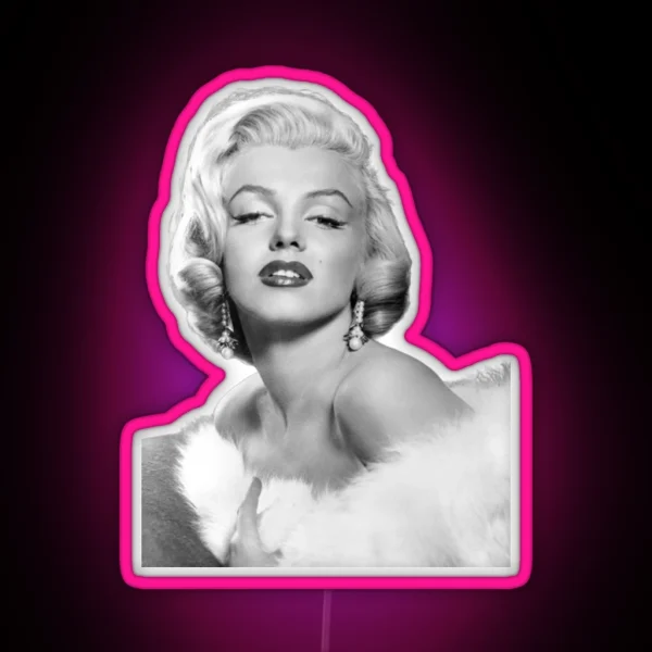 Marilyn Monroe RGB Neon Sign