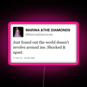 Marina And The Diamonds Tweet RGB Neon Sign