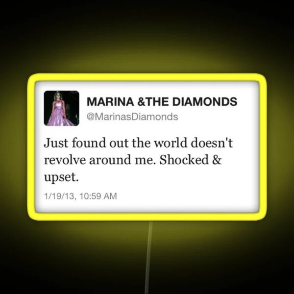 Marina And The Diamonds Tweet RGB Neon Sign