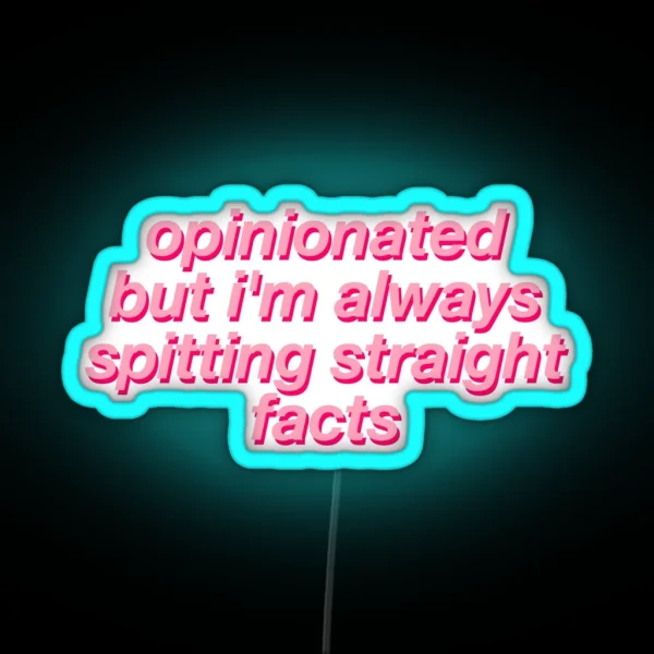 MARK JOPPING OPINIONATED RGB Neon Sign