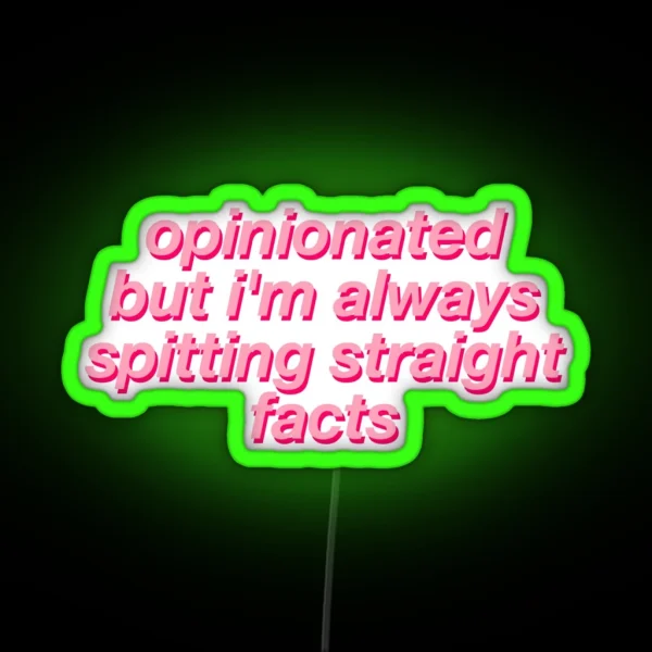 MARK JOPPING OPINIONATED RGB Neon Sign