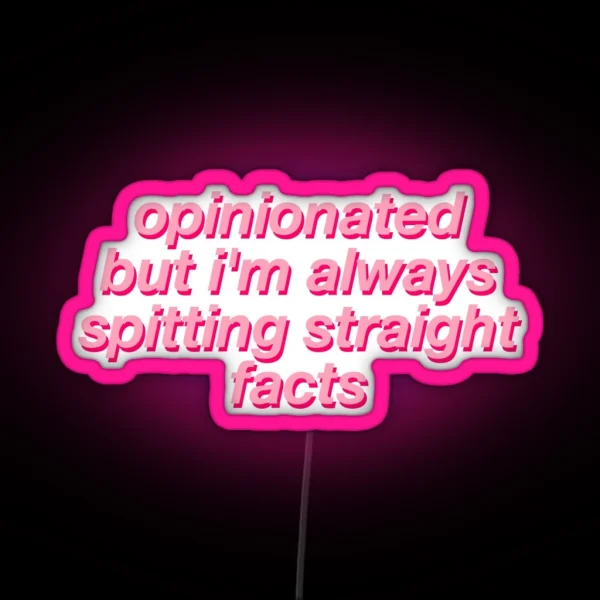 MARK JOPPING OPINIONATED RGB Neon Sign