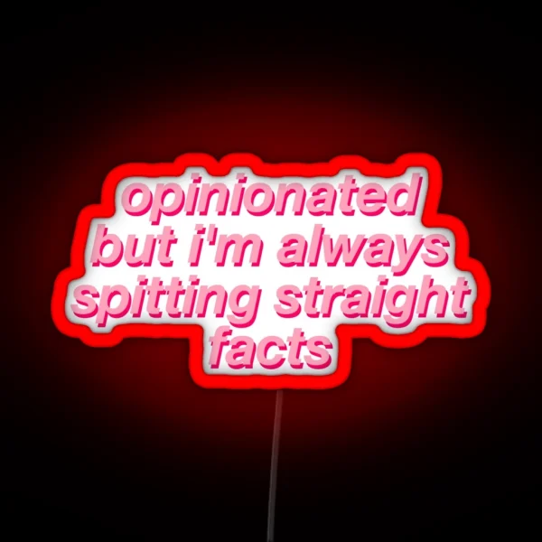 MARK JOPPING OPINIONATED RGB Neon Sign