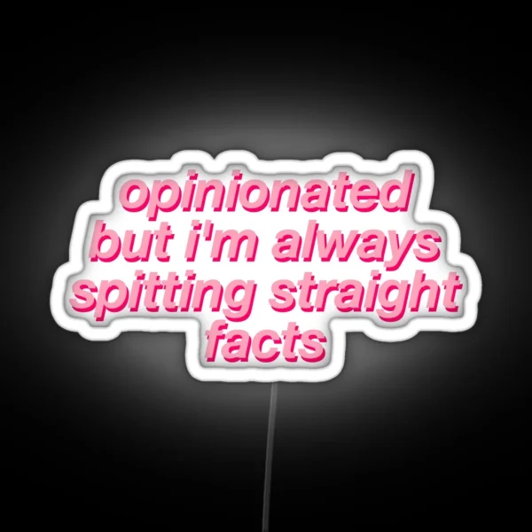 MARK JOPPING OPINIONATED RGB Neon Sign
