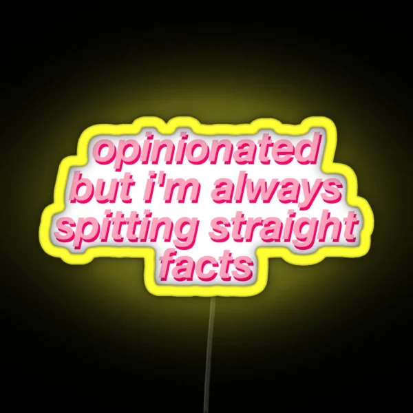 MARK JOPPING OPINIONATED RGB Neon Sign