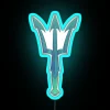 Glowing Poseidon Symbol Wall Decoration with Color-Changing Neon Accents