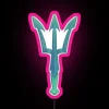 Colorful Mark of Poseidon RGB Neon Sign for Home Decor Use