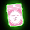 Vibrant marketing inspired neon light decoration with customizable RGB colors.