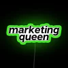 Vibrant RGB Neon Marketing Queen Sign for Modern Home Decor