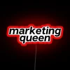 Neon marketing signage illuminating your workspace with style and motivation.