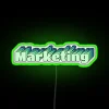Vibrant LED neon sign for modern living room decorations interior