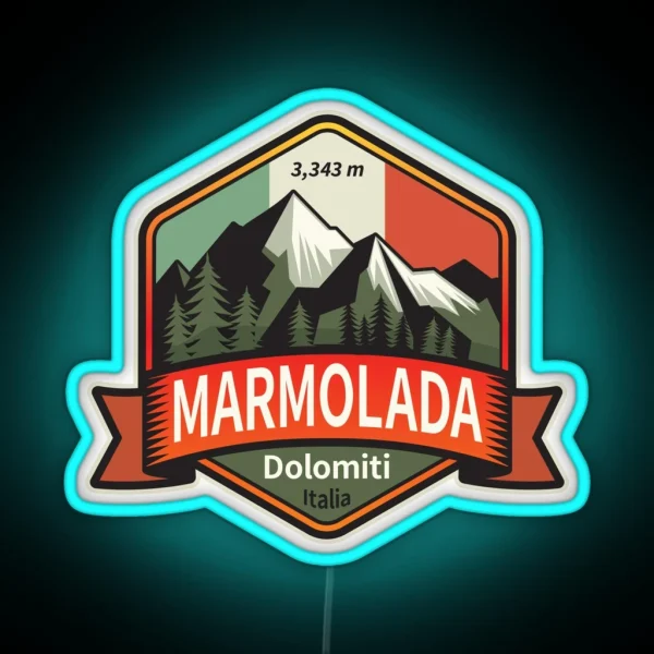 Marmolada Italy RGB Neon Sign