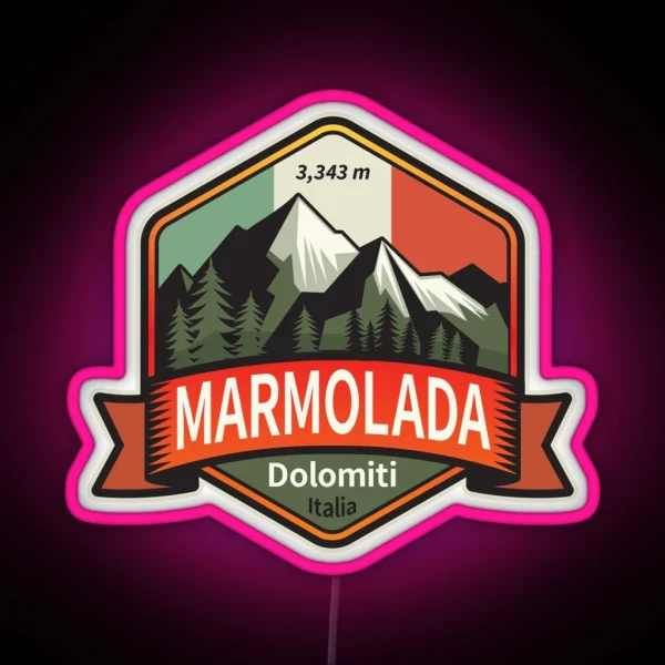 Marmolada Italy RGB Neon Sign